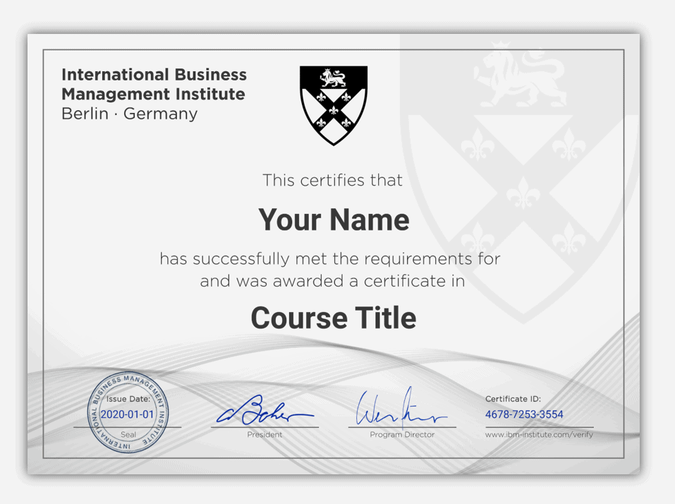 certificates ibmi ielts elearning pmp